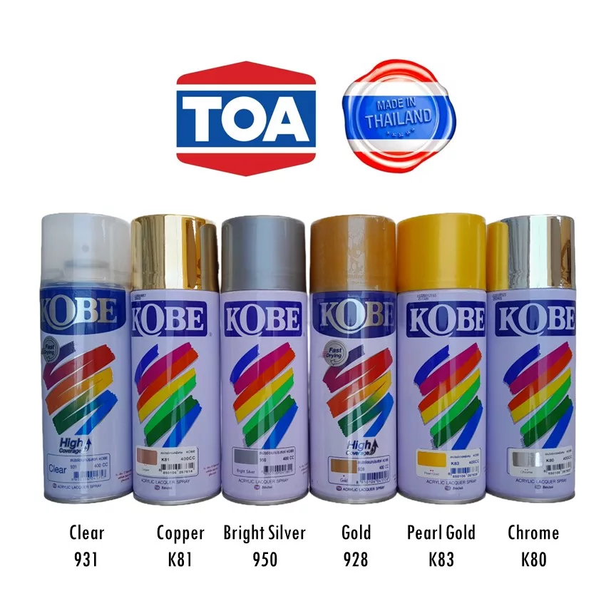 TOA Kobe Spray Paint Acrylic Lacquer Spray 400mL eStationers