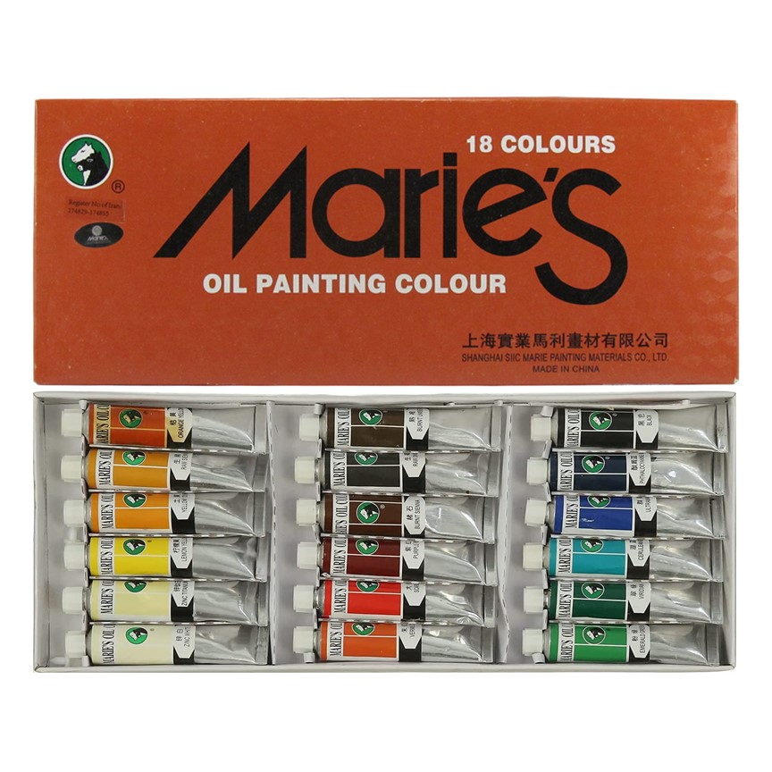 Marie's Oil Color 12mL 12/18/24 Colors Pack eStationers