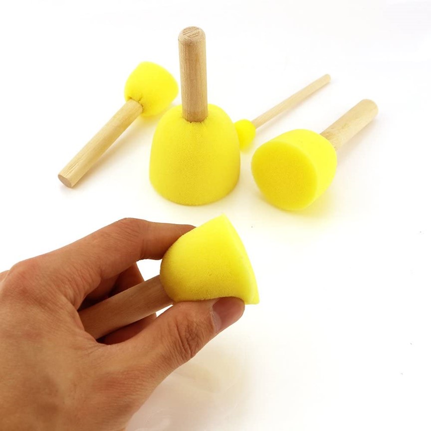 Keep Smiling Sponge Stippler Brushes for Stenciling eStationers