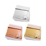Gold Leaf Silver Leaves Copper Foil 100pcs Pack 14x14 cm