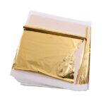 Gold Leaf Silver Leaves Copper Foil 100pcs Pack 14x14 cm