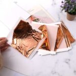 Gold Leaf Silver Leaves Copper Foil 100pcs Pack 14x14 cm