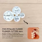 Five-Petalled Fondant Plunger Cutter