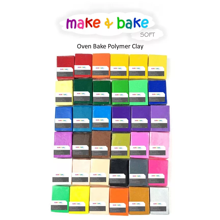 Make & Bake Soft Polymer Clay Oven Bake 125g eStationers