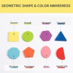 Kids Educational Learning Toys Early Childhood Wooden Puzzles Letters Alphabet Number & Shapes For 1 2 3 4 5 Year Boy Girl Toddler Children Gift 20x20cm - Image 13