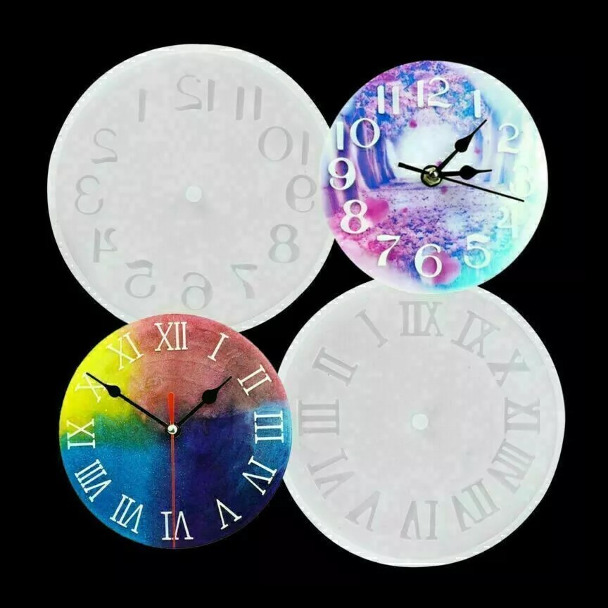 Clock Face Dial Numerals DIY Resin Silicone Mold eStationers
