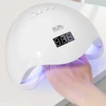 Powerful 48W SUN5 UV LED Nail Lamp with 24 lights, 4 timer modes, auto sensor, and LCD screen. Perfect for fast, even curing of gel nails and UV resin art.