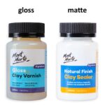Mont Marte Clay Varnish & Sealer for Polymer & Air Dry Clay Gloss & Natural Matte Finish