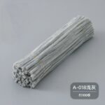 100pcs 12-inch velvet pipe cleaners (chenille stems) with soft plush texture. Flexible, twistable craft wires for DIY flowers, kids’ crafts, and school projects.