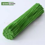 100pcs 12-inch velvet pipe cleaners (chenille stems) with soft plush texture. Flexible, twistable craft wires for DIY flowers, kids’ crafts, and school projects.