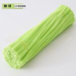 100pcs 12-inch velvet pipe cleaners (chenille stems) with soft plush texture. Flexible, twistable craft wires for DIY flowers, kids’ crafts, and school projects.