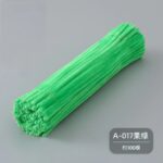 100pcs 12-inch velvet pipe cleaners (chenille stems) with soft plush texture. Flexible, twistable craft wires for DIY flowers, kids’ crafts, and school projects.