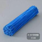 100pcs 12-inch velvet pipe cleaners (chenille stems) with soft plush texture. Flexible, twistable craft wires for DIY flowers, kids’ crafts, and school projects.