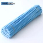 100pcs 12-inch velvet pipe cleaners (chenille stems) with soft plush texture. Flexible, twistable craft wires for DIY flowers, kids’ crafts, and school projects.