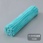 100pcs 12-inch velvet pipe cleaners (chenille stems) with soft plush texture. Flexible, twistable craft wires for DIY flowers, kids’ crafts, and school projects.