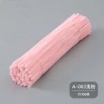 100pcs 12-inch velvet pipe cleaners (chenille stems) with soft plush texture. Flexible, twistable craft wires for DIY flowers, kids’ crafts, and school projects.