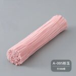 100pcs 12-inch velvet pipe cleaners (chenille stems) with soft plush texture. Flexible, twistable craft wires for DIY flowers, kids’ crafts, and school projects.