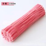 100pcs 12-inch velvet pipe cleaners (chenille stems) with soft plush texture. Flexible, twistable craft wires for DIY flowers, kids’ crafts, and school projects.