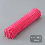100pcs 12-inch velvet pipe cleaners (chenille stems) with soft plush texture. Flexible, twistable craft wires for DIY flowers, kids’ crafts, and school projects.