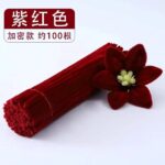 100pcs 12-inch velvet pipe cleaners (chenille stems) with soft plush texture. Flexible, twistable craft wires for DIY flowers, kids’ crafts, and school projects.