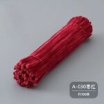 100pcs 12-inch velvet pipe cleaners (chenille stems) with soft plush texture. Flexible, twistable craft wires for DIY flowers, kids’ crafts, and school projects.