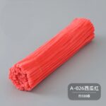 100pcs 12-inch velvet pipe cleaners (chenille stems) with soft plush texture. Flexible, twistable craft wires for DIY flowers, kids’ crafts, and school projects.