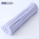100pcs 12-inch velvet pipe cleaners (chenille stems) with soft plush texture. Flexible, twistable craft wires for DIY flowers, kids’ crafts, and school projects.