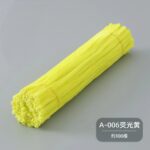 100pcs 12-inch velvet pipe cleaners (chenille stems) with soft plush texture. Flexible, twistable craft wires for DIY flowers, kids’ crafts, and school projects.