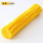 100pcs 12-inch velvet pipe cleaners (chenille stems) with soft plush texture. Flexible, twistable craft wires for DIY flowers, kids’ crafts, and school projects.