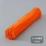100pcs 12-inch velvet pipe cleaners (chenille stems) with soft plush texture. Flexible, twistable craft wires for DIY flowers, kids’ crafts, and school projects.
