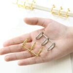 25mm 3-Ring Metal Binder Rings – Gold & Silver Loose Leaf Rings for Photo Albums, Scrapbooks, Resin Art Book Covers, Folders & DIY Crafts