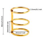 25mm 3-Ring Metal Binder Rings – Gold & Silver Loose Leaf Rings for Photo Albums, Scrapbooks, Resin Art Book Covers, Folders & DIY Crafts