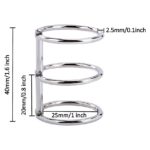 25mm 3-Ring Metal Binder Rings – Gold & Silver Loose Leaf Rings for Photo Albums, Scrapbooks, Resin Art Book Covers, Folders & DIY Crafts