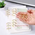 25mm 3-Ring Metal Binder Rings – Gold & Silver Loose Leaf Rings for Photo Albums, Scrapbooks, Resin Art Book Covers, Folders & DIY Crafts