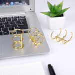 25mm 3-Ring Metal Binder Rings – Gold & Silver Loose Leaf Rings for Photo Albums, Scrapbooks, Resin Art Book Covers, Folders & DIY Crafts