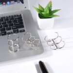 25mm 3-Ring Metal Binder Rings – Gold & Silver Loose Leaf Rings for Photo Albums, Scrapbooks, Resin Art Book Covers, Folders & DIY Crafts
