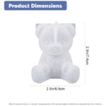 3D Teddy Bear Candle Mold – Silicone Resin Mold for DIY Candles, Epoxy Resin Casting, Chocolate, Candy, Soap & Craft Decoration