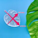 Small Monstera Leaf Coaster Silicone Mold – Palm Leaf Tray Resin Mold for DIY Coasters, Leaf Dish & Decorative Plates | 3.5×4.9 inch