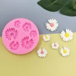 Daisy Flower Silicone Mold – Pastry, Cupcake, Chocolate, Soap, Candle & Fondant Cake Decoration Mold for Baking & DIY Crafts