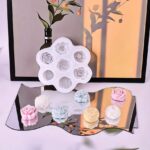 7-Cavity 3D Rose, Peony & Carnation Flower Silicone Mold – Floral Shape Mold for Fondant, Candle Making, Soap, Wax, Resin, Clay & Cake Decoration - Image 7