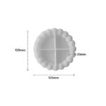 Round / Oval Bubble Trinket Silicone Mold – Bubble Coaster Mold for Resin, Concrete, Plaster, Cement & Epoxy Tray Making - Image 2