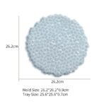 Diamond Texture Irregular Pebble Shape Silicone Molds – Round/Rectangular Resin Tray Molds for Coasters, Jewelry Display, Fruit Plates & Home Décor - Image 3