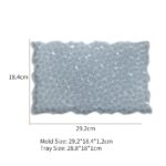 Diamond Texture Irregular Pebble Shape Silicone Molds – Round/Rectangular Resin Tray Molds for Coasters, Jewelry Display, Fruit Plates & Home Décor - Image 4