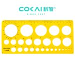 COKAI Circle Template (2mm–40mm) – Precision Drawing & Paper Quilling Stencil Ruler (Model KJ-002)