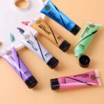 Keep Smiling Metallic Acrylic Paint Set – 6 Vibrant Colors (30ml Each) | Shimmer Finish for Canvas, Wood, Crafts & DIY Art Projects