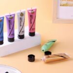 Keep Smiling Metallic Acrylic Paint Set – 6 Vibrant Colors (30ml Each) | Shimmer Finish for Canvas, Wood, Crafts & DIY Art Projects