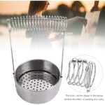 Stainless Steel Paint Brush Washer with Filter & Spring Holder – Portable Brush Cleaning Tank for Acrylic, Oil & Watercolor Painting
