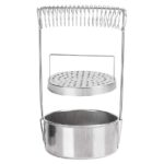 Stainless Steel Paint Brush Washer with Filter & Spring Holder – Portable Brush Cleaning Tank for Acrylic, Oil & Watercolor Painting