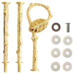 3 Tier Crown/Garland/Round/Fan/Leaf/Flower/Scepter Top Cake Stand Holder Rack Handle Fitting Hardware Rod Gold/Silver - Image 5