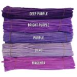 100pcs 12-inch velvet pipe cleaners (chenille stems) with soft plush texture. Flexible, twistable craft wires for DIY flowers, kids’ crafts, and school projects.